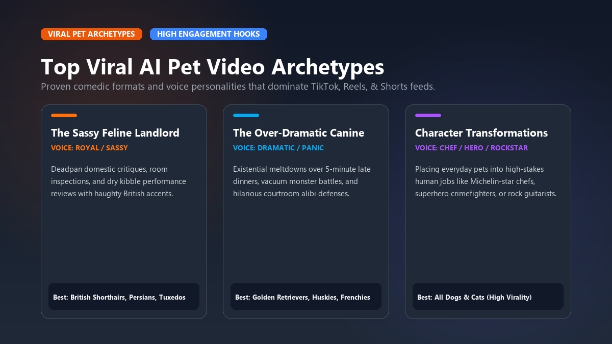 Top Viral AI Pet Video Archetypes