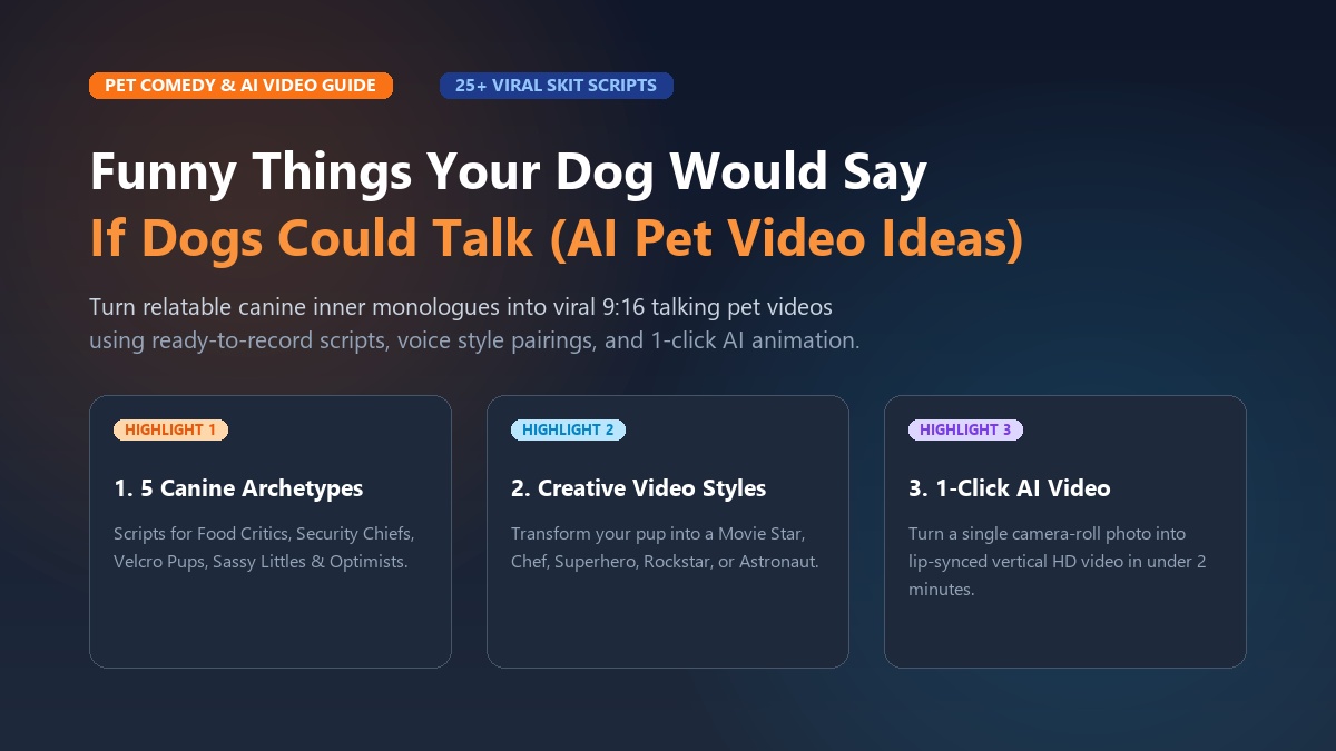 Funny Things Your Dog Would Say If Dogs Could Talk