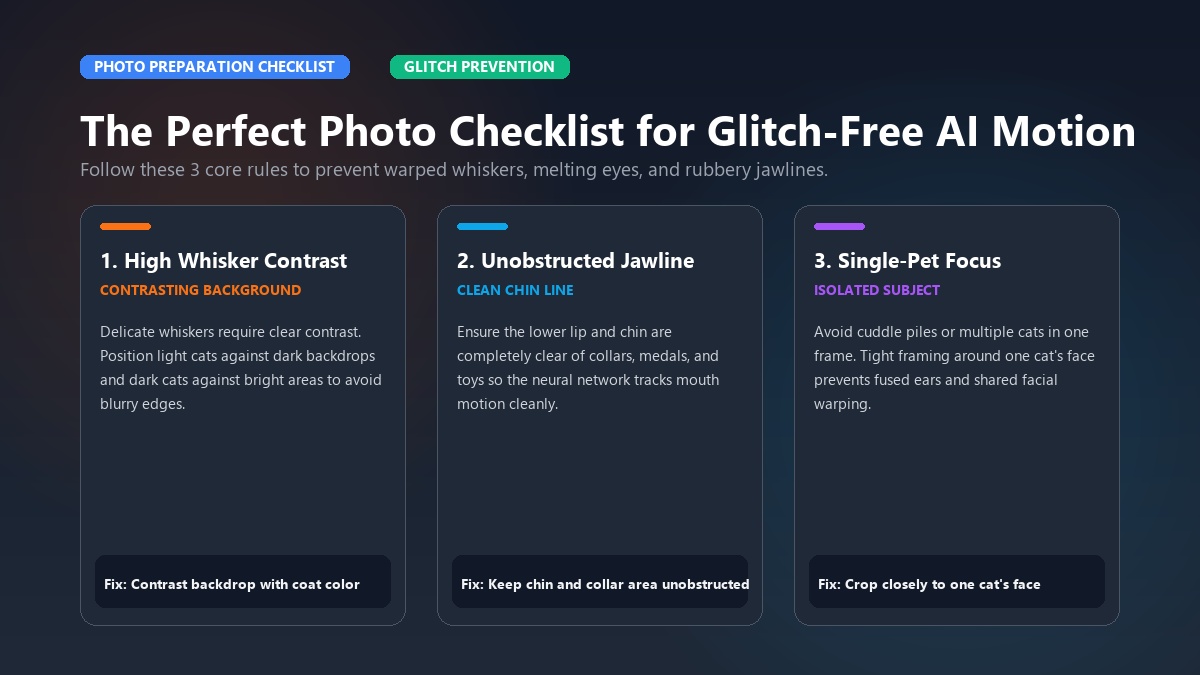 The Perfect Photo Checklist for Glitch-Free AI Motion