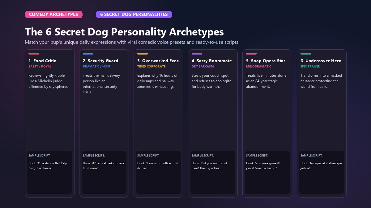 Dog Secret Personality Archetypes