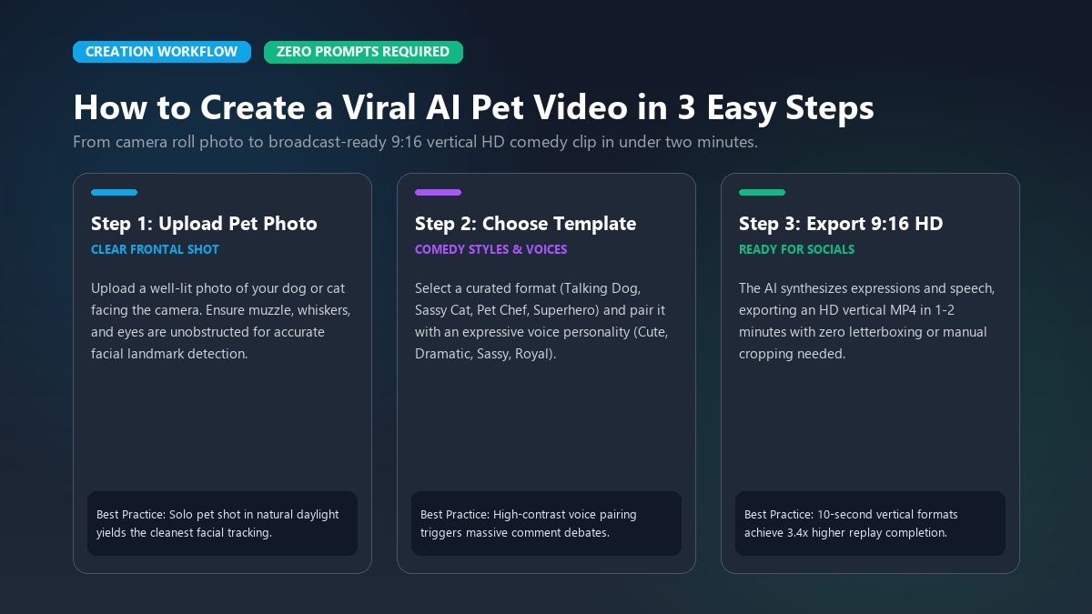 How to Create a Viral AI Pet Video in 3 Easy Steps