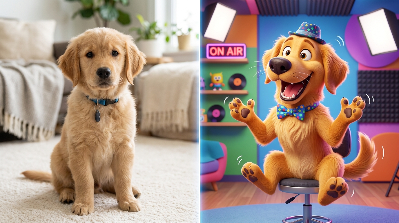 Turn Dog Photos Into Funny AI Videos